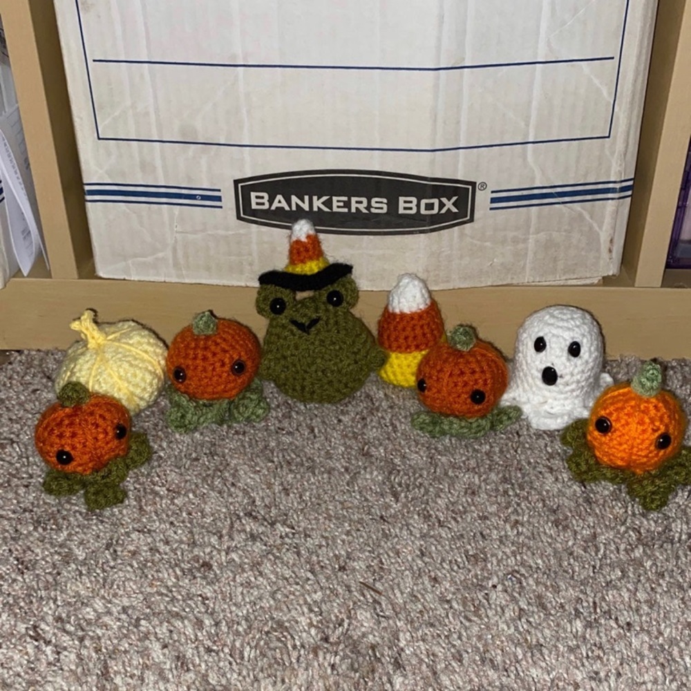 Halloween decorations crochet amigurumi lot of 8
